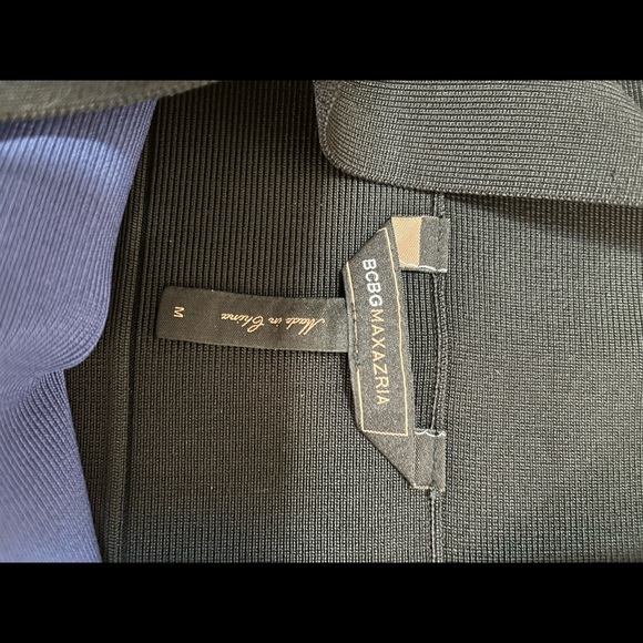 BCBG Blueish Purple & Black bandage skirt size M - never worn! - Picture 3 of 3